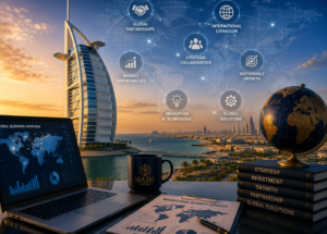 Global business strategy at sunrise Global business strategy at sunrise